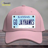 Go Jayhawks Novelty License Plate Hat Tag Cotton / Pink