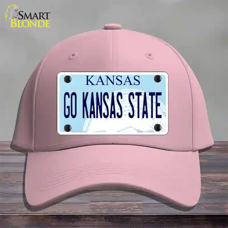 Go Kansas State Novelty License Plate Hat Tag Cotton / Pink