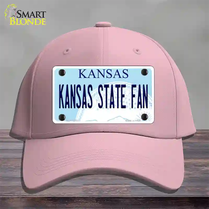 Kansas State Fan Novelty License Plate Hat Tag Cotton / Pink