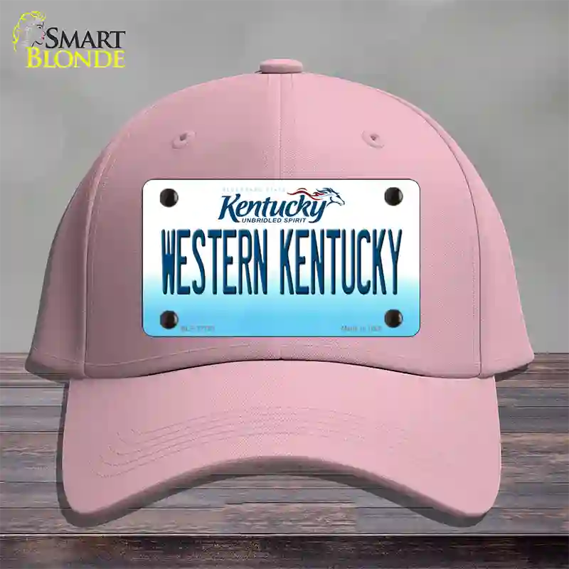 Western Kentucky Novelty License Plate Hat Tag Cotton / Pink