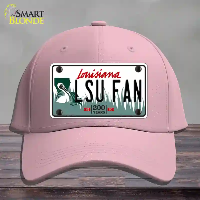 LSU Fan Novelty License Plate Hat Tag Cotton / Pink