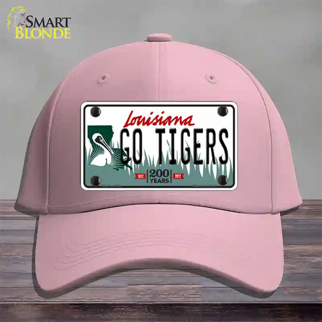 Louisiana Go Tigers Novelty License Plate Hat Tag Cotton / Pink