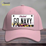 Go Navy Novelty License Plate Hat Tag Cotton / Pink