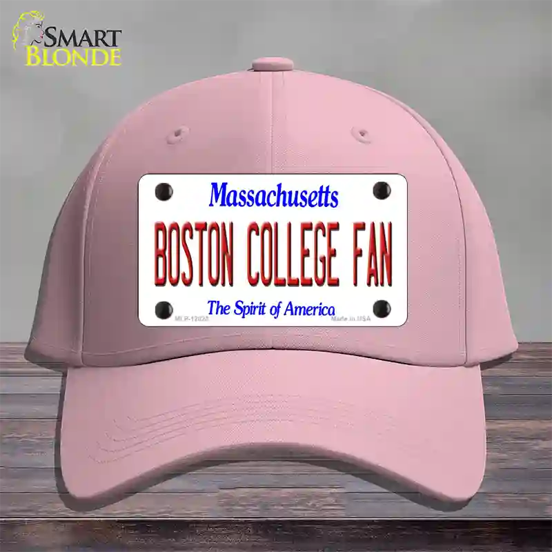 Boston College Fan Novelty License Plate Hat Cotton / Pink