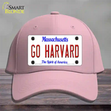 Go Harvard Novelty License Plate Hat Cotton / Pink