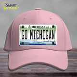 Go Michigan Novelty License Plate Hat Cotton / Pink