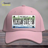 Michigan State Fan Novelty License Plate Hat Cotton / Pink