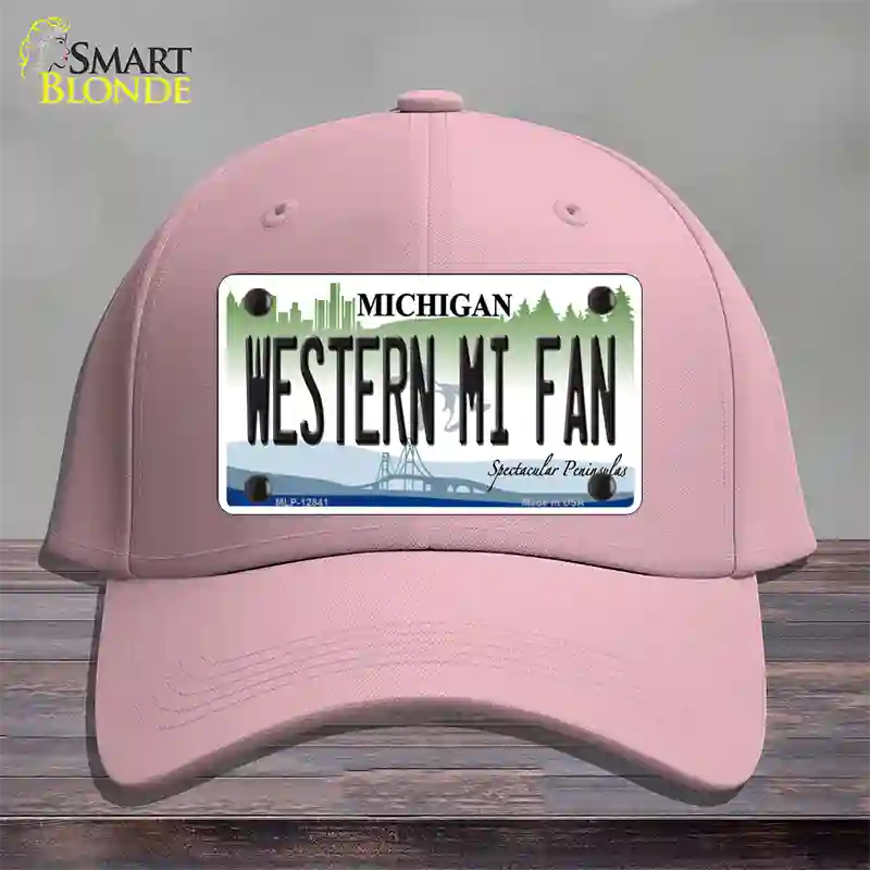 Western Michigan Fan Novelty License Plate Hat Cotton / Pink