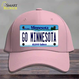 Go Minnesota Novelty License Plate Hat Cotton / Pink