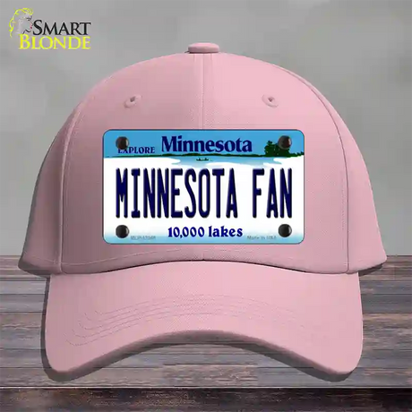 Minnesota Fan Novelty License Plate Hat Cotton / Pink