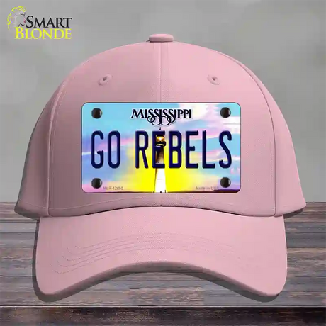 Go Rebels Novelty License Plate Hat Cotton / Pink