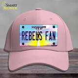 Rebels Fan Novelty License Plate Hat Cotton / Pink