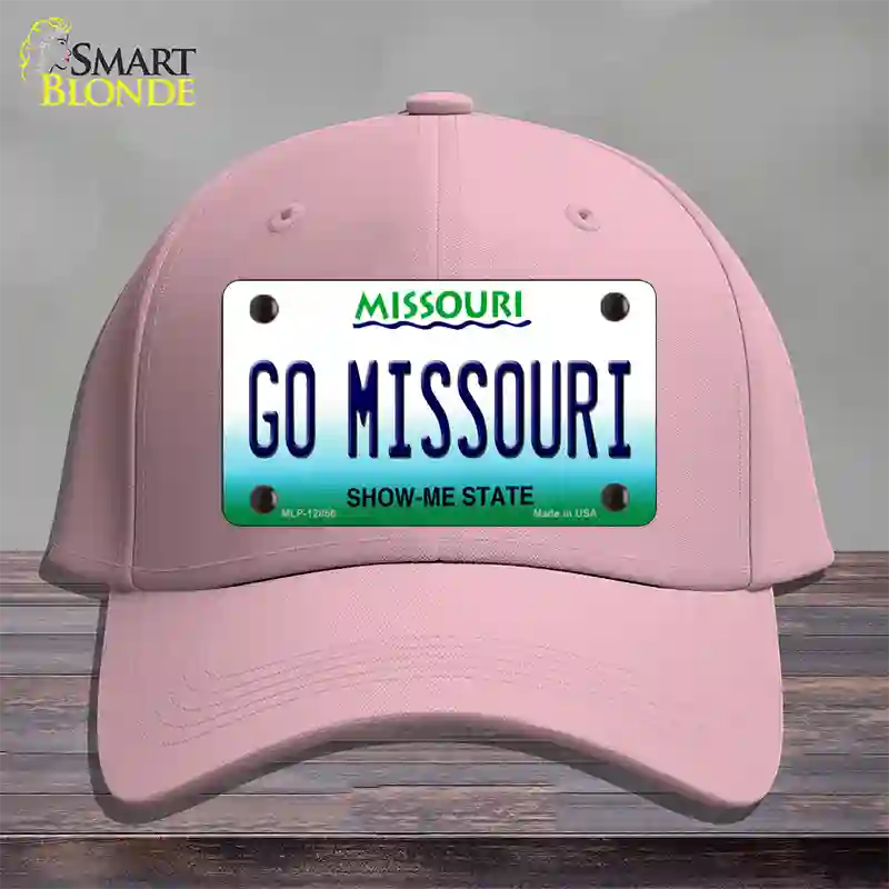 Go Missouri Novelty License Plate Hat Cotton / Pink