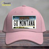 Go Montana Novelty License Plate Hat Cotton / Pink