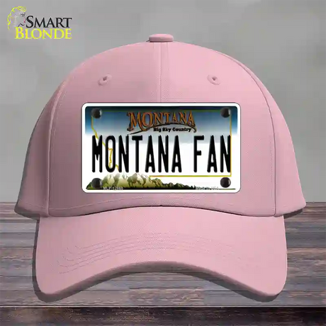 Montana Fan Novelty License Plate Hat Cotton / Pink