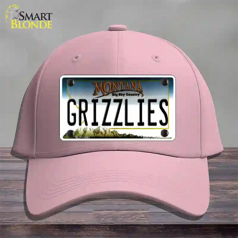 Grizzlies Novelty License Plate Hat Cotton / Pink