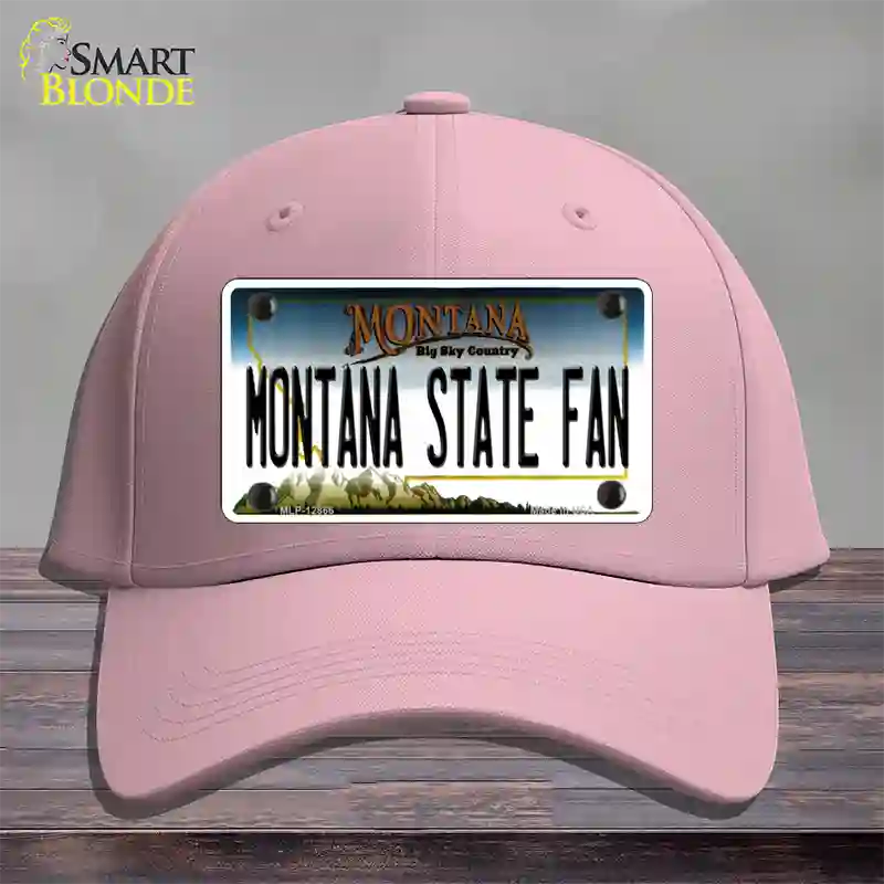 Montana State Fan Novelty License Plate Hat Cotton / Pink