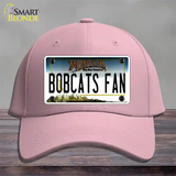 Bobcats Fan Novelty License Plate Hat Cotton / Pink