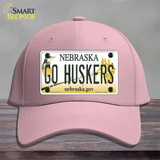 Go Huskers Novelty License Plate Hat Cotton / Pink