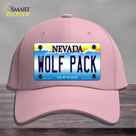 Wolf Pack Novelty License Plate Hat Cotton / Pink