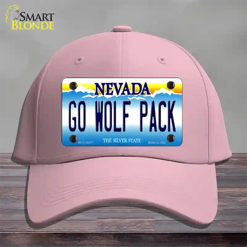 Go Wolf Pack Novelty License Plate Hat Cotton / Pink