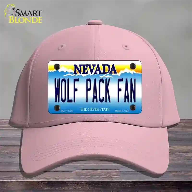 Wolf Pack Fan Novelty License Plate Hat Cotton / Pink