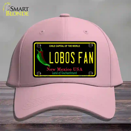 Lobos Fan Novelty License Plate Hat Cotton / Pink