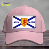 Nova Scotia Flag Novelty License Plate Hat Cotton / Pink