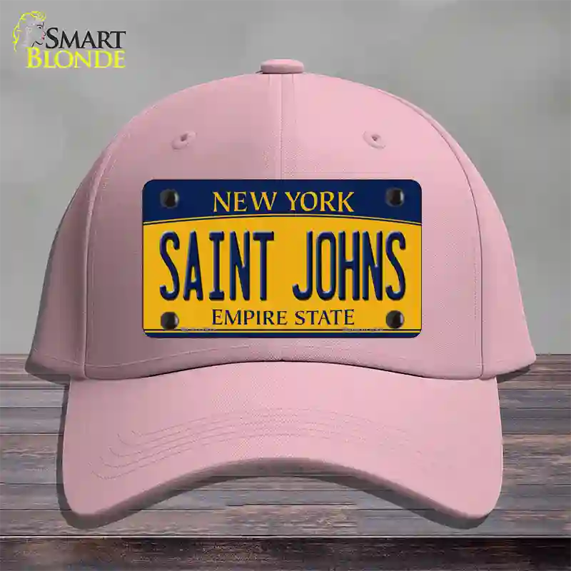 Saint Johns Novelty License Plate Hat Cotton / Pink