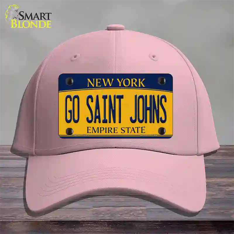 Go Saint Johns Novelty License Plate Hat Cotton / Pink