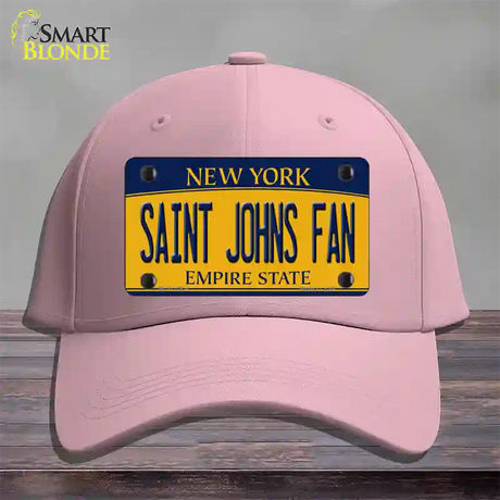 Saint Johns Fan Novelty License Plate Hat Cotton / Pink