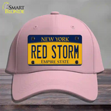 Red Storm Novelty License Plate Hat Cotton / Pink