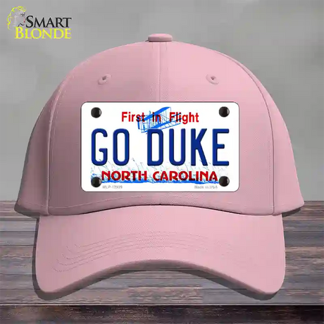 Go Duke Novelty License Plate Hat Cotton / Pink