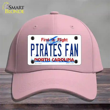 Pirates Fan North Carolina Novelty License Plate Hat Cotton / Pink