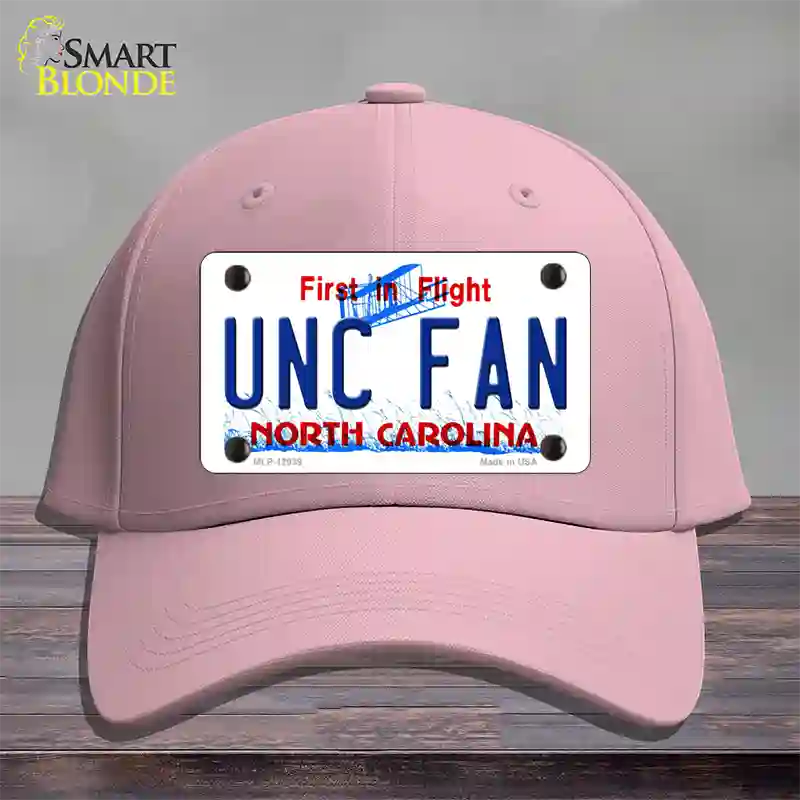 Univ North Carolina Fan Novelty License Plate Hat Cotton / Pink