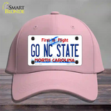 Go North Carolina State Novelty License Plate Hat Cotton / Pink