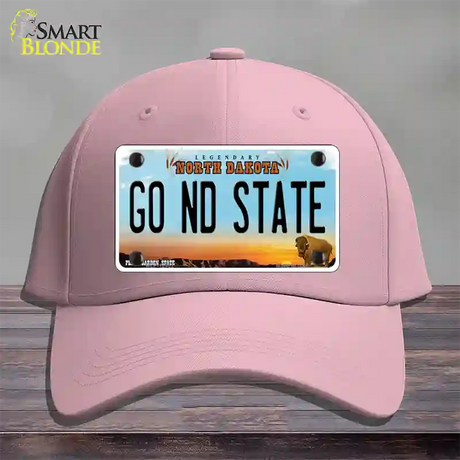 Go North Dakota State Novelty License Plate Hat Cotton / Pink