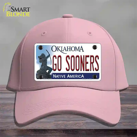 Go Sooners Novelty License Plate Hat Cotton / Pink