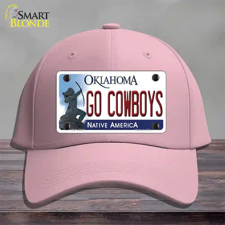 Go Cowboys Novelty License Plate Hat Cotton / Pink