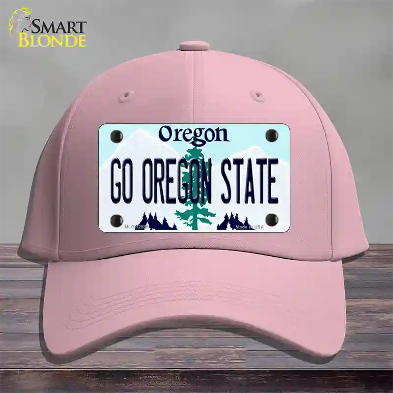 Go Oregon State Novelty License Plate Hat Cotton / Pink