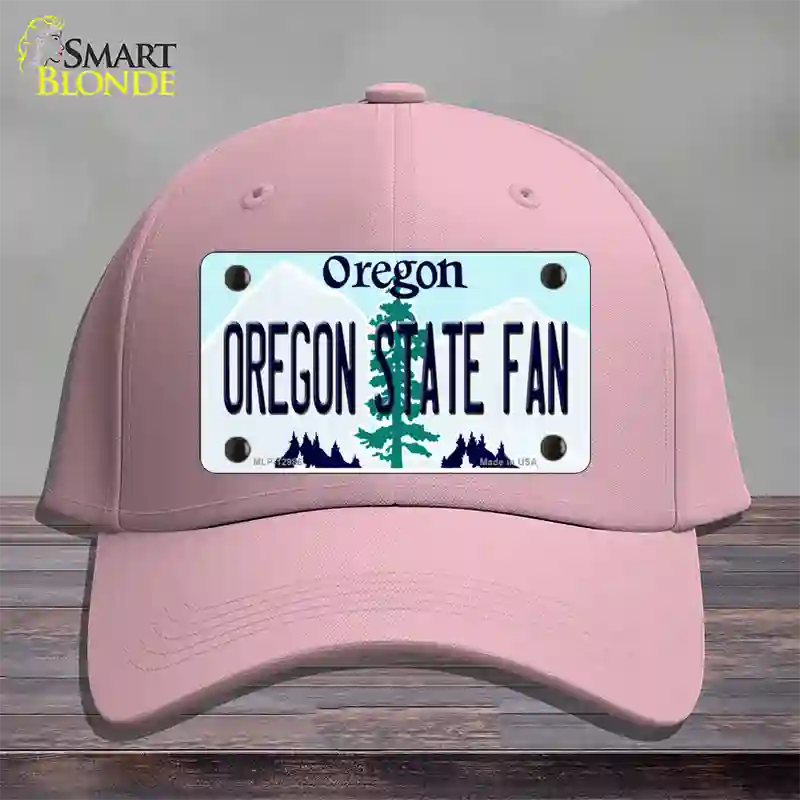 Oregon State Fan Novelty License Plate Hat Cotton / Pink