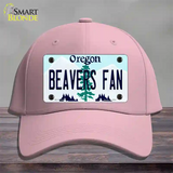 Beavers Fan Novelty License Plate Hat Cotton / Pink