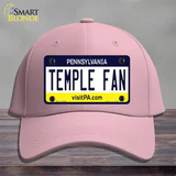 Temple Fan Novelty License Plate Hat Cotton / Pink