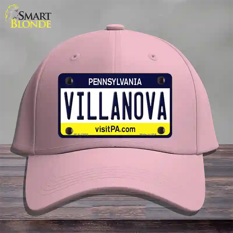 Villanova Novelty License Plate Hat Cotton / Pink