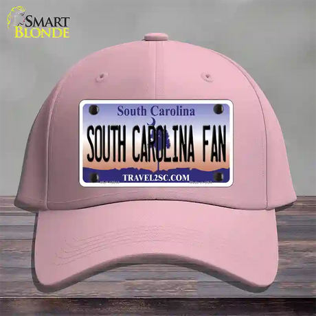 South Carolina Fan Novelty License Plate Hat Cotton / Pink