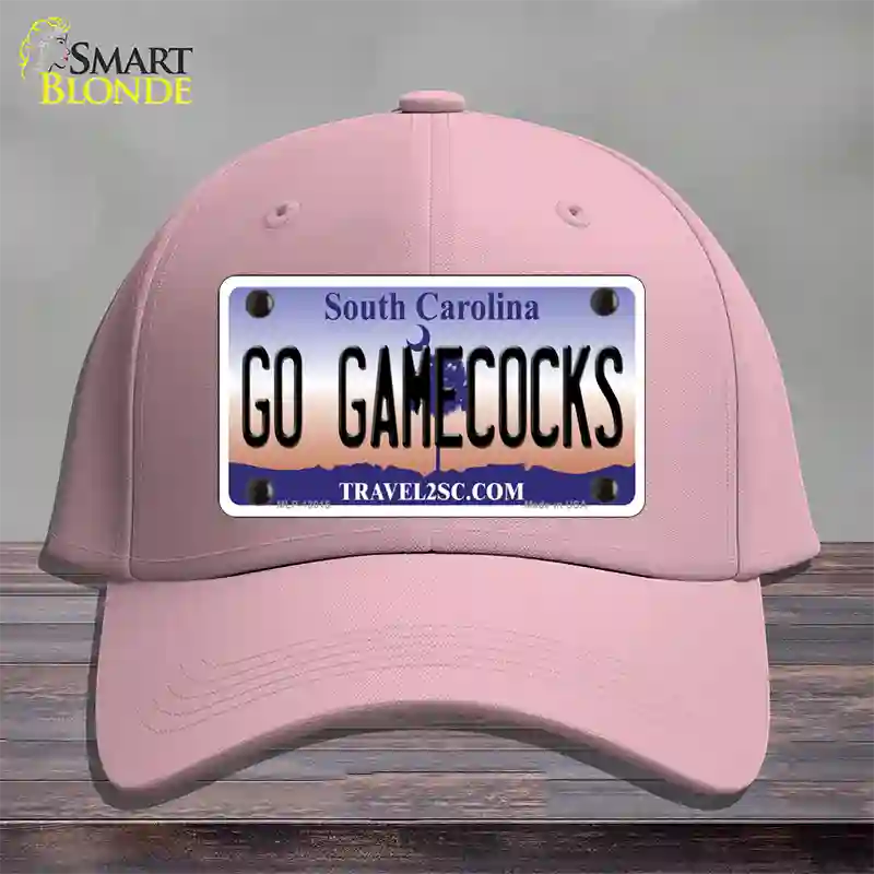 Go Gamecocks Novelty License Plate Hat Cotton / Pink