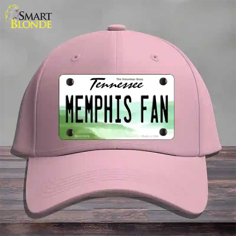 Memphis Fan Novelty License Plate Hat Cotton / Pink