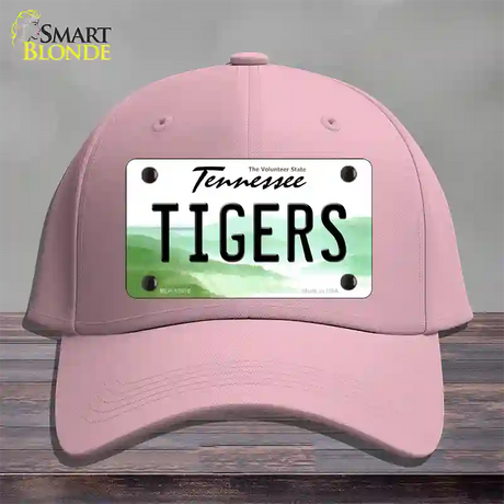 Tiger Tennessees Novelty License Plate Hat Cotton / Pink