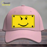 Defiant Smiley Novelty License Plate Hat Cotton / Pink