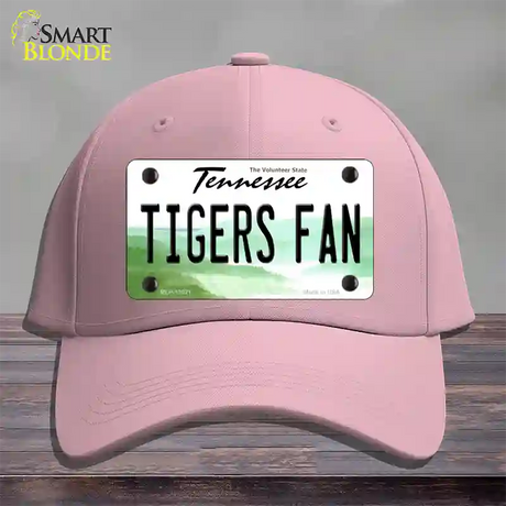 Tennessee Plate Tigers Fan Novelty License Plate Hat Cotton / Pink